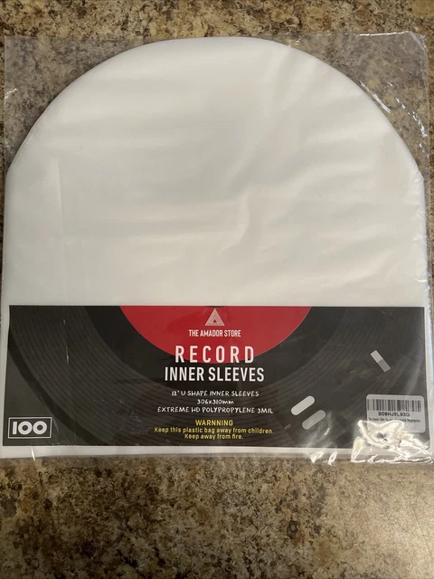12” Vinyl Record “U Shaped” Inner Sleeves