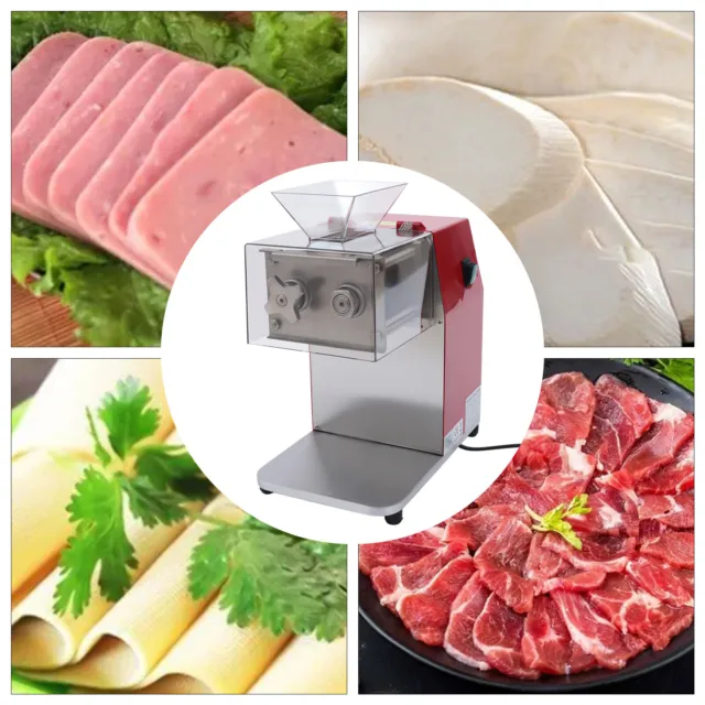 Commercial Electric Meat Cutter Slicer Shredding Cutting Machine Kitchen 1100W