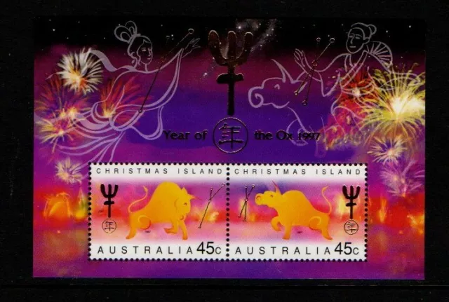 Australia Christmas Island 1997 Year of the Ox Mini Sheet MNH