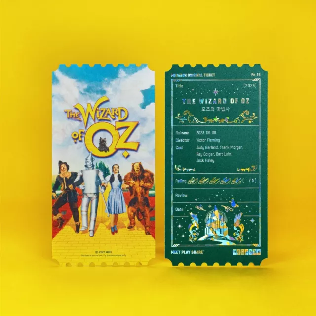 The Wizard Oz Korea Mega Box Original Film Cinema Limited Movie Ticket Theater