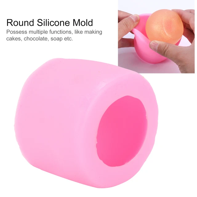 Silicone Moule Rond Bricolage Gâteau De Cuisson Chocolat Savon Bougie