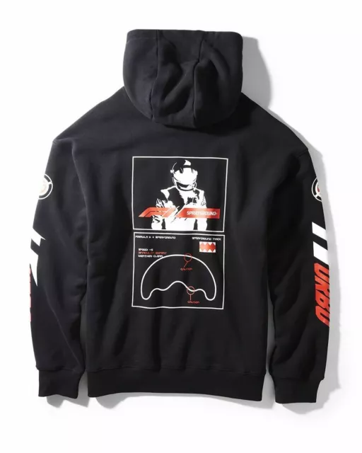 Sprayground Formula 1 Racing F1 Merchandise Shark In Paris Black Hoodie Men Size