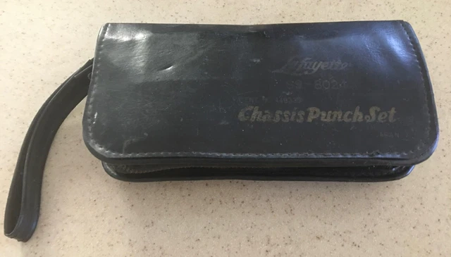 Chassis Punch Set, complete, vintage Lafayette Radio #99-80244 (mfr Sanki Tools)