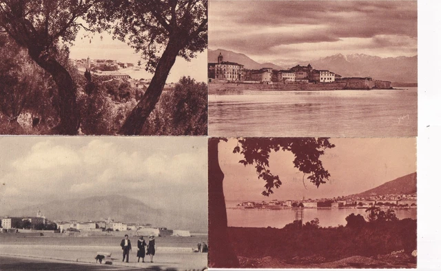 Lot de 4 cartes postales anciennes postcards AJACCIO CORSE 3