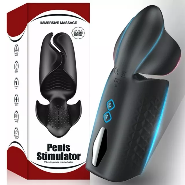 Blowjob-Male-Masturbator-for-Men-Penis-Delay-Trainer-Electric-Pulse-Toys 3