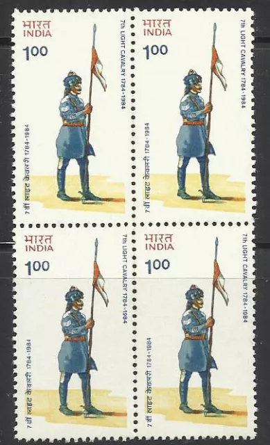 7 Light Cavalry India Army BLOCK Military War Early Uniform Soldier Indien Inde