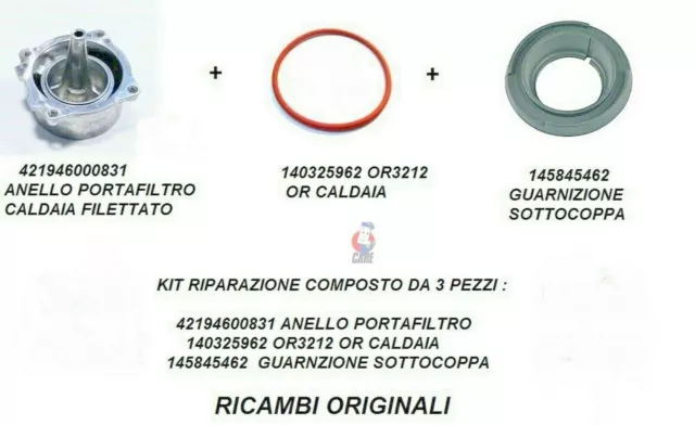 KIT RIPARAZIONI COMPLETO Riparazione 3 Pezzi Per Gaggia Viva Style Ri8433  EUR 37,90 - PicClick IT
