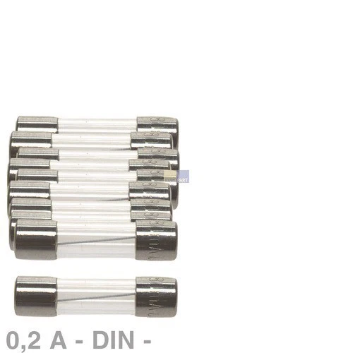10x Fusible din Fusibles Fusible 0,2A 5 X 20 MM 5x20 Fusible en Verre