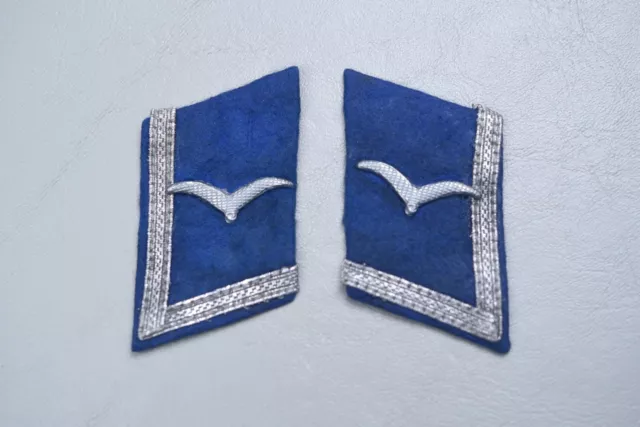 Wwii German Luftwaffe Nco Transport Collar Tabs - Matched Pair