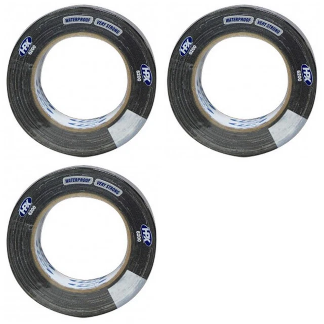 3 x nastro blindato HPX 6200 48 mm x 25 m nero 441158 nastro adesivo nastro blindato