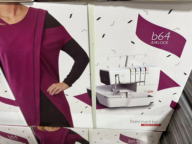 Bernina Bernette B64 Airlock 2/3/4 Thread Jet Air Serger Overlocker Machine -New Bernina Bernette B64 Airlock 2/3/4 Thread Jet Air Serger Overlocker Machine -New