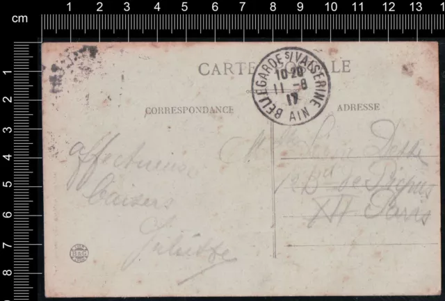 AK-Bellegarde-Ain-La Perte du Rhone-France-Frankreich-Carte Postale- 2