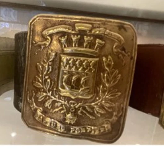 Ceinture vintage Nautica des années 90 en cuir marron avec