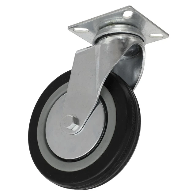 Sealey SCW1125SP Roulette Roue Pivot Plaque Ø125mm