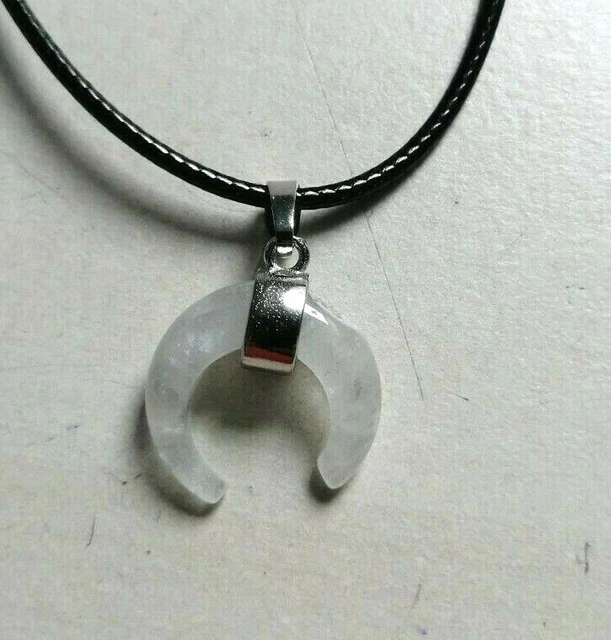 Pendentif Donuts En Quartz Cristal De Roche - 2cm De Diamètre - Collier Réglable 41-45cm - Idéal Chakra, Pierre Transparente - Neuf Avec étiquettes