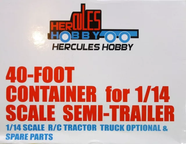 40 foot  CONTAINER for Tamiya 1:14 RC Semis Tractor Trailers Hercules 2