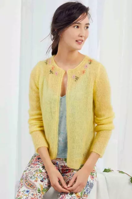 Giacca - Lang Yarns Mohair Luxe - Pacchetto modello pacchetto maglia con an