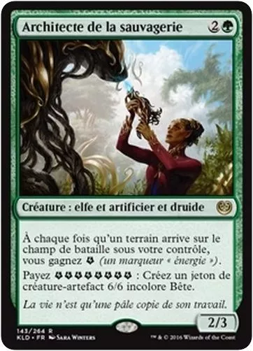 MTG Magic KLD - Architect of the Untamed/Architecte de la sauvagerie, French/VF