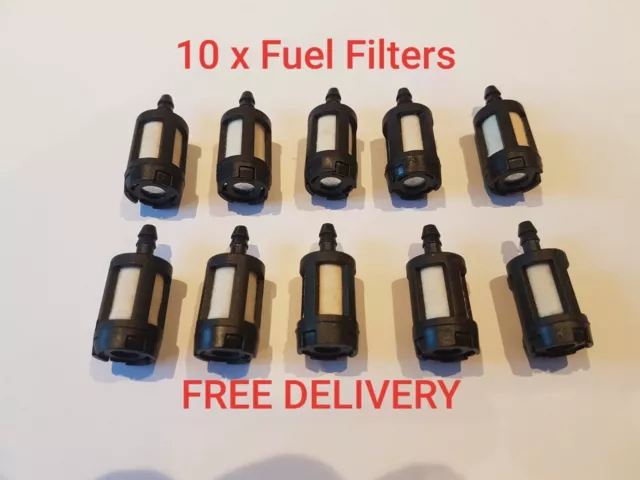 10 X Fuel Filter For Efco, Makita, Spear & Jackson, Mcculloch, Ryobi Garden tool