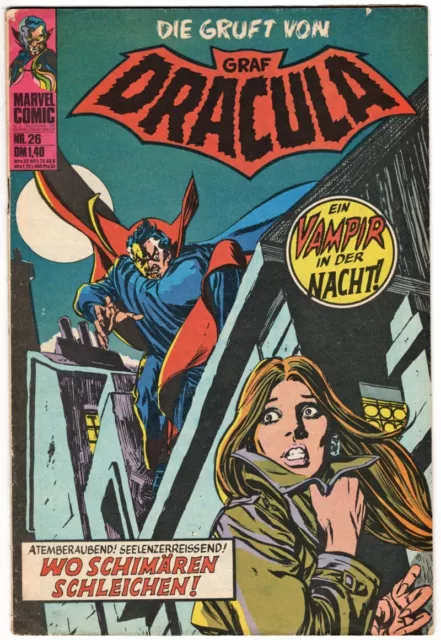 Marvel DRACULA #26 German edition 1976 Williams Verlag (Tomb Of) DRACULA Nr. 26