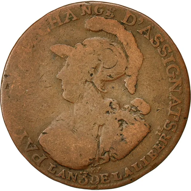 [#493155] Münze, Frankreich, Six blancs de Montagny, 2 Sols 6 Deniers, 1791, S,