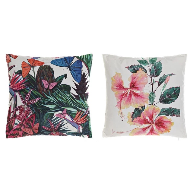 Coussin DKD Home Decor Tropical (2 Unités) (45 x 10 x 45 cm)