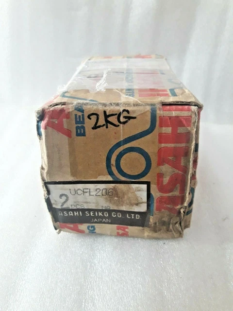 30mm Cuscinetto Ucfl 206+2 Bulloni Flangiato Fuso Alloggiamento Montaggio Asahi