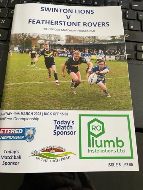 2023 Swinton Lions V Featherstone Rovers