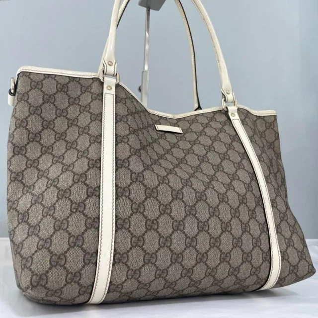 GUCCI GG Supreme Leather Tote Bag Large Capacity from japan