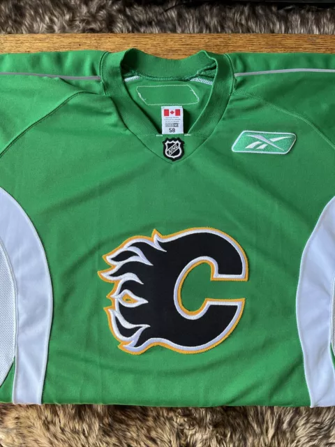 Shayne / ABSLS on X: .@icethetics A new Blasty jersey popped up on  Facebook, Primegreen with new crest additions, no RR banding on the back  but seems to be the Flames new