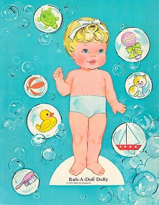 VINTAGE 1975 BABY Alive Paper Doll Rare Uncut Cute Hd Lasr Reproduction
