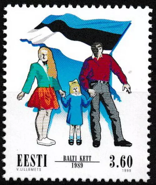 Estland - 10. Jahrestag des Baltischen Weges postfrisch 1999 Mi. 349