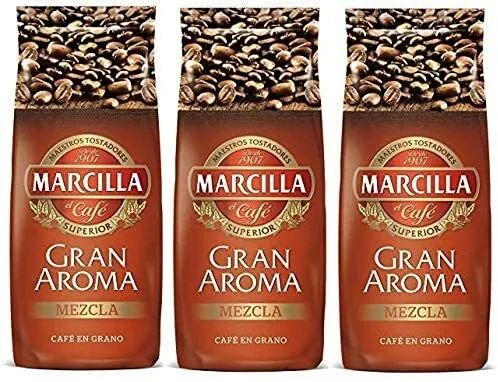 Marcilla Gran Aroma Mezcla Café Grains 3x 1 kg