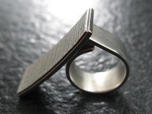 Ring Silber 925 Österreich Handarbeit Vintage Design sehr ausgefallen