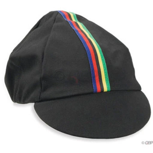 Pace Sportswear Black World Champion Hat Cotton Cycling Cap