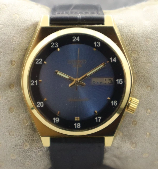 Vintage Seiko 5 Automatic 7019 D/D 21 Jewels Men Wrist Watch Recently Service