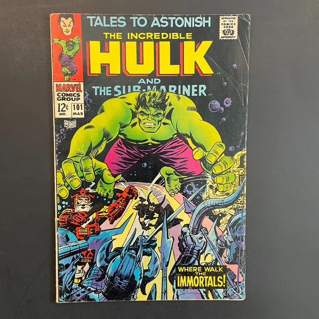 Tales to Astonish 101 KEY 1st Destiny Hulk Sub-Mariner Silver Age Marvel 1968