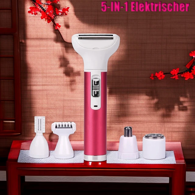 Rasoio elettrico 5in1 donna ladyshaver rasoio donna tagliacapelli corpo
