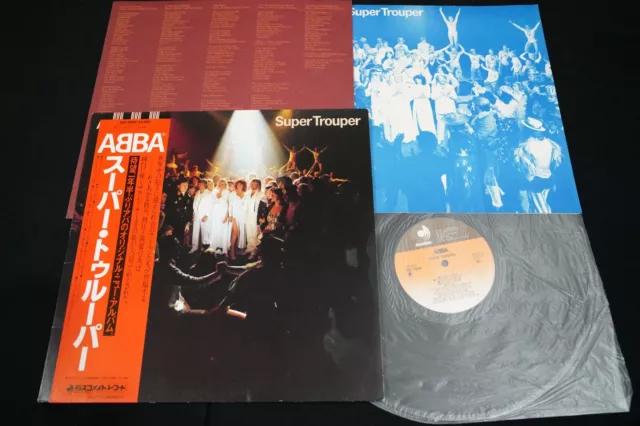 Abba Super Trouper Japan Vinyl Lp Obi Dsp-8004