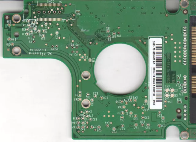 PCB Contrôleur 2060-701499-005 WD1200BEVS-00UST0 Disque Dur Electronique