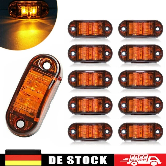 Begrenzungsleuchten Weiß LED Seitliche LKW PKW Anhänger Umrissleuchte Begrenzungsleuchte LINKS 790L LED Seitenmarkierungsleuchte LKW