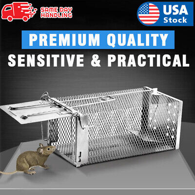 USA Mouse Trap Rat Trap Rodent Trap Live Catch Cage, Easy to Set Up and Reuse