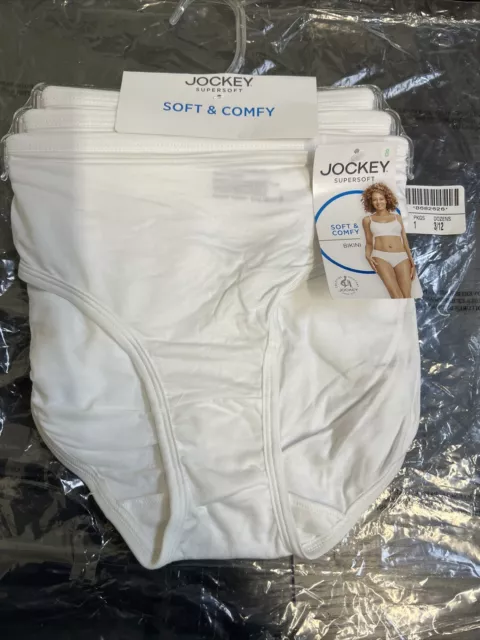 3PACK -JOCKEY WOMEN Supersoft Bikini , White, Sz 8XL $11.99 - PicClick