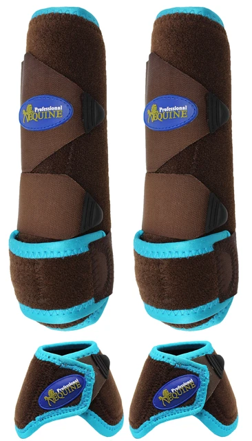 Horse Medium Professional Equine Sports Medicine Splint Bell Boots 4126B Horse Medium Professional Equine Sports Medicine Splint Bell Boots 4126B