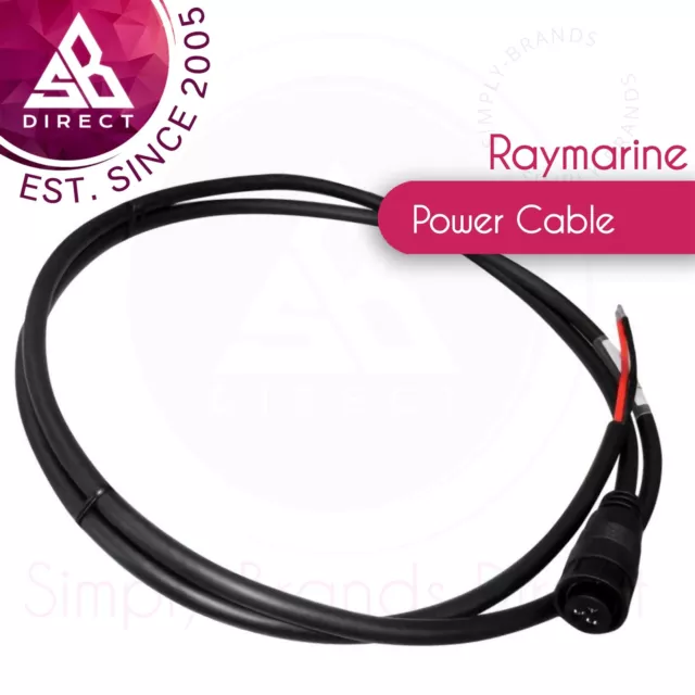 Raymarine 3 Broche Câble Alimentation │ Pour CP370/CP470/CP570 Echosounders │