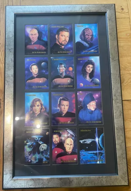 Star Trek Master Series 12 Card Set Framed Presentation