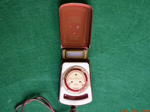 Un Misuratore Luce Esposizione Esposizione Vintage 1953 - 'Zeiss Ikon Ikophot - Funzionante.