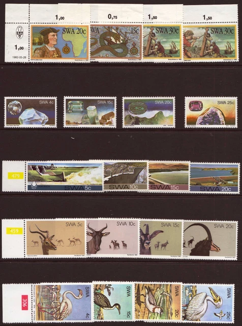 South West Africa - Five  - Mint Never Hinged Sets - Nice Lot - Refer All Scans