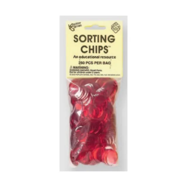 Koplow Dice Accessory Sorting Chips - Red (250) New
