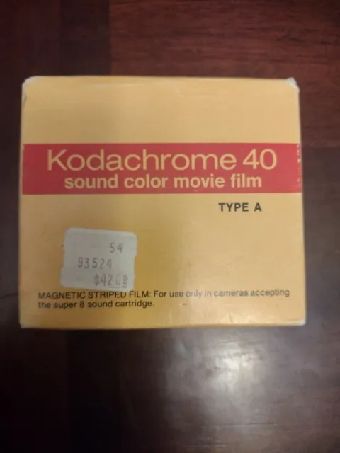 Kodak Kodachrome 40 Super 8mm Movie Film Type A KMA 594 Exp. 1977 Sealed Vintage